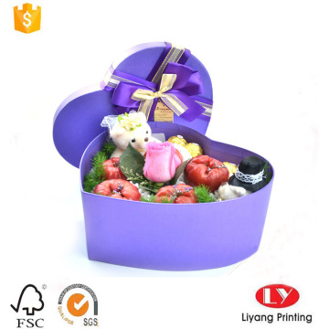 Elegant Heart Shape Flower Gift Packaging Box
