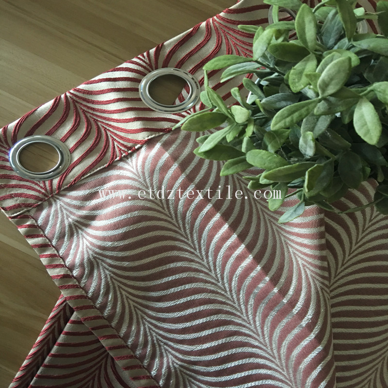 shrinkage polyester yarn curtain fabric WZQ275 RED