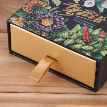 Custom cardboard drawer soap boxes