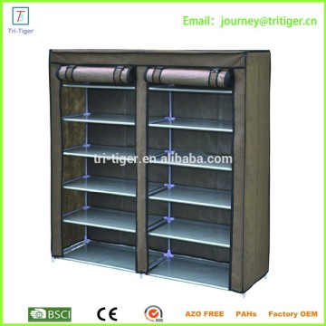 Double row six layers large capacity storage shoes cabinet