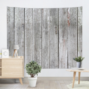 Vintage Grey Planks Tapestry Wall Hanging Vertical Striped Wooden Board Wall Tapestry for Livingroom Bedroom Dorm Home Decor