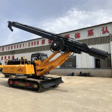 Small auger diesel pile driver machine