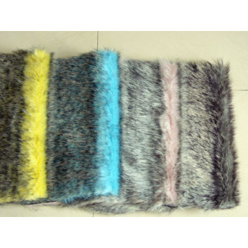 Tip-dyed Top Knitting Fabric Faux Fur