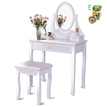 High Quality bedroom Wooden Cheap Makeup Dressing Table, White