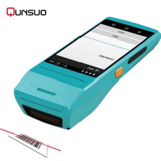 Android Barcode scanner printer PDA with 5.5inch display