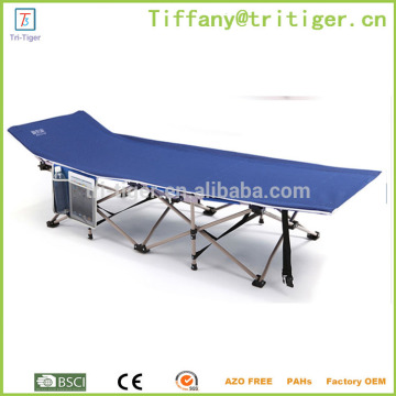 High quality iron bed with pillow Lightweight Folding Camp Cot/folding camping bed