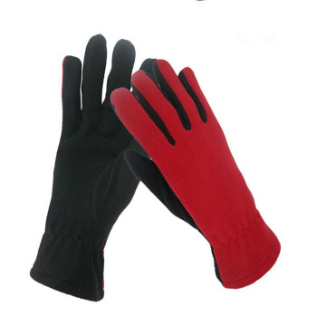 Custom Logo Printed Fleece Fitness Hand Gloves Women