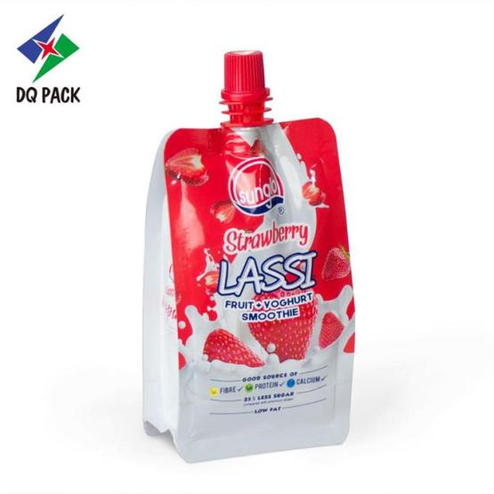 Juice Packaging Spout Customized Pouch For Yogurt