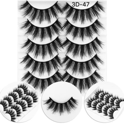 5in1 box individual 100%silk 3d private label eyelashes