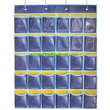 Classroom Pocket Chart for Cell Phones Business Cards(30 Pockets and Clear Pockets)