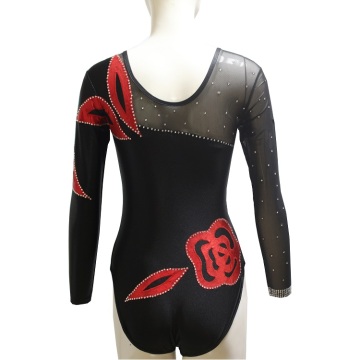 Mesh Sleeve Competition Dance Leotards