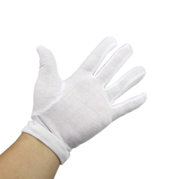 Cotton Cloth White Machinist Working Gloves