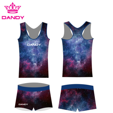 Sublimation Printing Fancy Spark Cheerleading Outfits