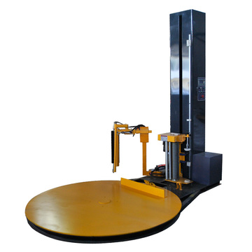 Automatic pallet stretch wrapping machine
