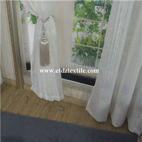 Polyester Jacquard Voile Curtain