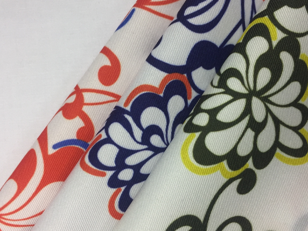 Polyester Spandex Twill Print Fabric