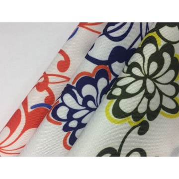 Polyester Spandex Twill Print Fabric