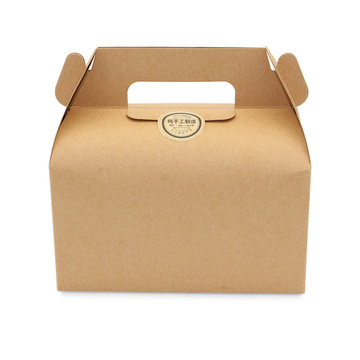 Brown kraft cake box with window bakery boxes