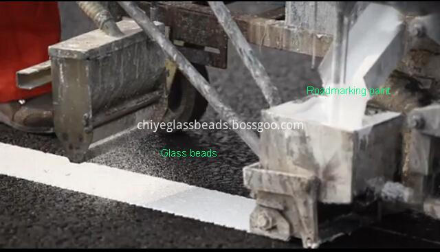 Coating Glass Beads for Road Marking