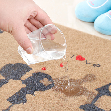 Floor toilet mat and for outdoor use