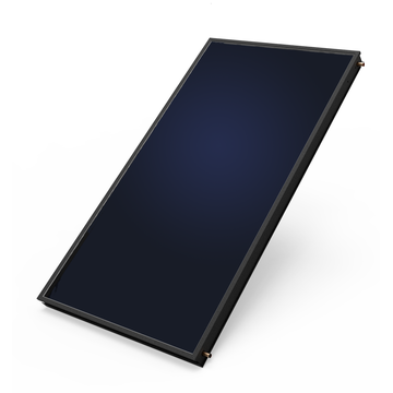 Solar collector of flat panel for hot water