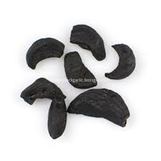 peeled black garlic