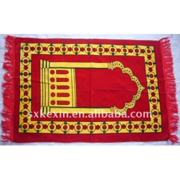 3-layer thin velvet print  Prayer Rug Thin