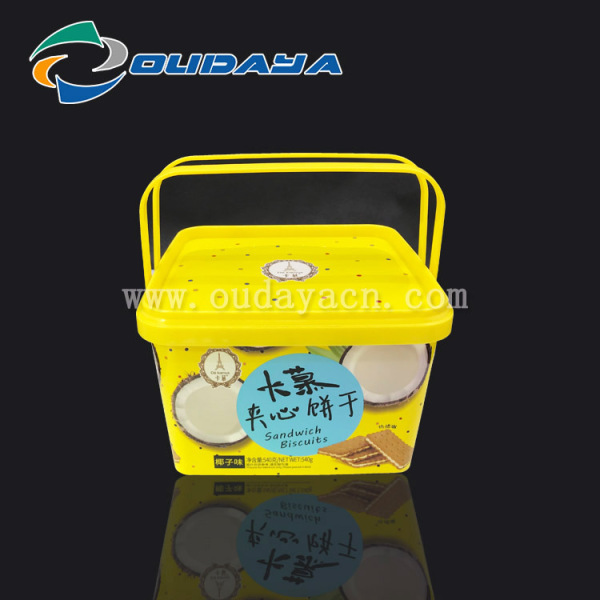 Tamper evident cookies container