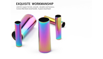 2020 New 7Pcs Copper Color Makeup Brushes set