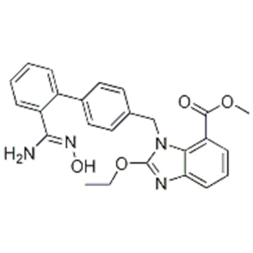 1H-Benzimidazole-7-carboxylic acid, 2-ethoxy-1-[[2'-[(hydroxyamino)iminomethyl][1,1'-biphenyl]-4-yl]methyl]-, methyl ester CAS 147403-65-4