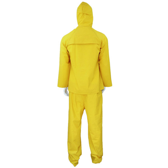Heavy Duty Yellow Working PVC Rain Coat Suit