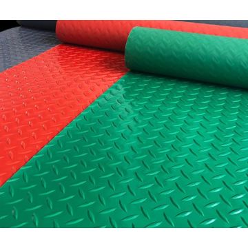 PVC anti-fatigue coin embossed flooring mat rolls