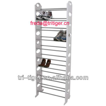 10 Tier 30-Pair Plastic Shoe Racks Tower