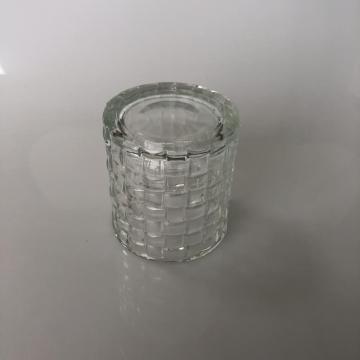 Column with cube glass candle cup