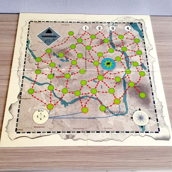 Custom made activity paper chessboard board game