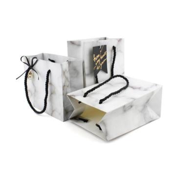 White marble pattern bulk cardboard jewelry set boxes