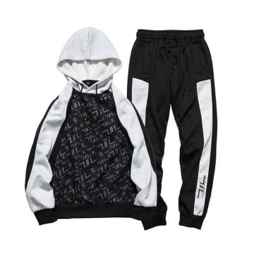 Men 2pcs Casual Hoodies Jogging Pants Tracksuit