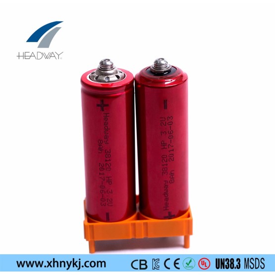 lifepo4 headway li-ion 38120 3.2v 8ah liuthum battery