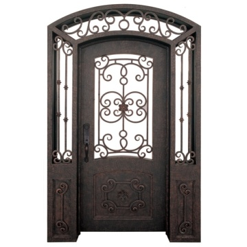 Facotry Custom Wrought Iron Front Entry Door