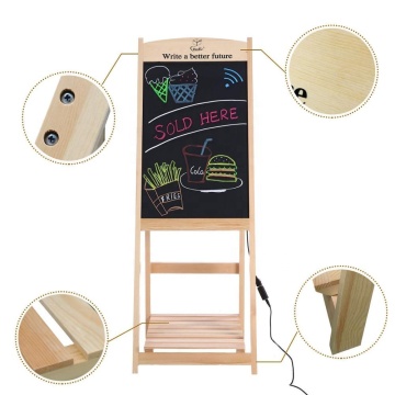 Wood A  Frame LED DIY Chalkboard Chlakboard Sign