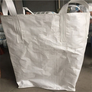 Jumbo bag with duffle top and flat bottom