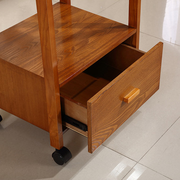 Salon Furniture solid wood Trolley with drawer