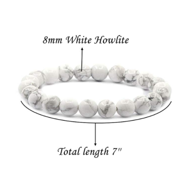 8mm gemstone gem treatment crystal elastic bead bracelet