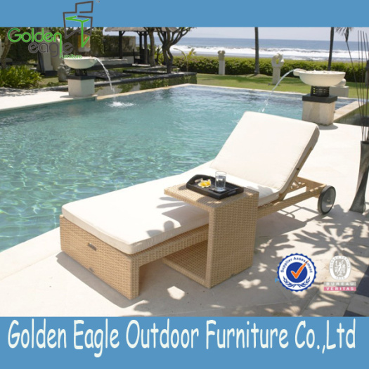 Hot Sale Sun Lounger with side Table