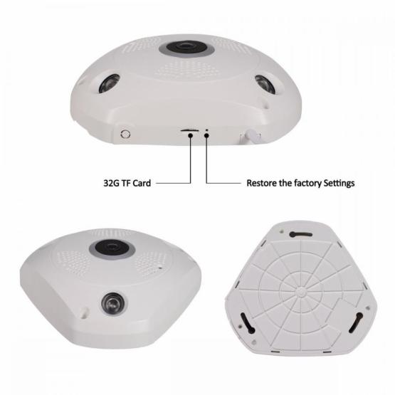 360 Fish Eye Panoramic WiFi IP Camera