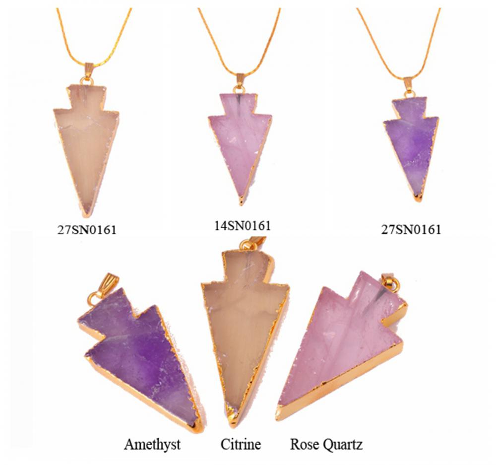 Arrow Crystal Pendant & Necklace