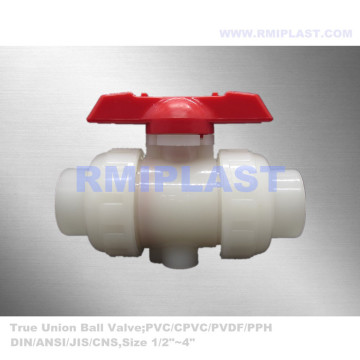 PVDF True Union Ball Valve Socket Fusion