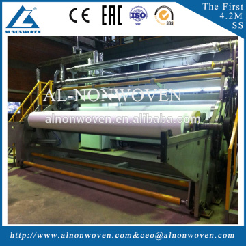 China the biggest AL-4200mm single S nonwoven fabric making machine