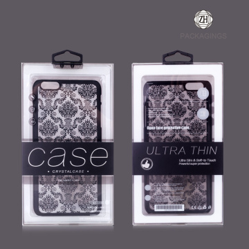 Clear custom plastic cell phone case box