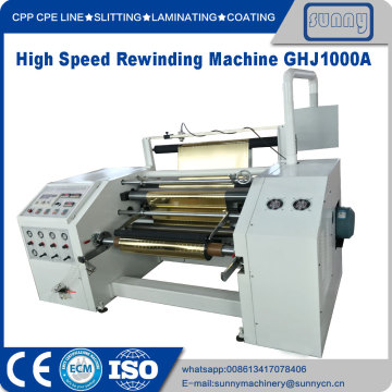 High speed rewinder machine